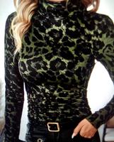 Langarmshirt Pullover Shirt Leo Leoprint Leopard  Neu grün Leipzig - Leipzig, Zentrum-Ost Vorschau