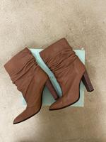 Damen Stiefeletten aus Leder - Größe 39 - eleganter Look Niedersachsen - Braunschweig Vorschau