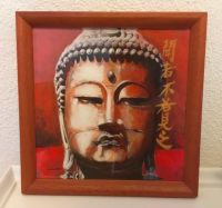 Bild Buddha Holzrahmen Kunst Gemälde Druck Zen braun rot Rheinland-Pfalz - Worms Vorschau