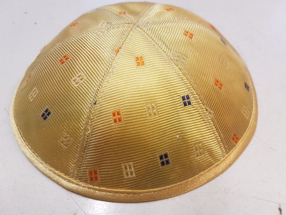 Kippa, Jarmulke, Kippah,Kipa Kinder Seide , 6 Teile,16-17cm in Moers