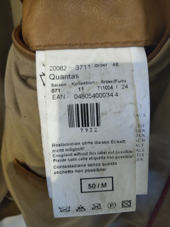 Biete hier eine Lederjacke Cognac, Gr. 50 / M * Camelfarbige * an in Arnstorf