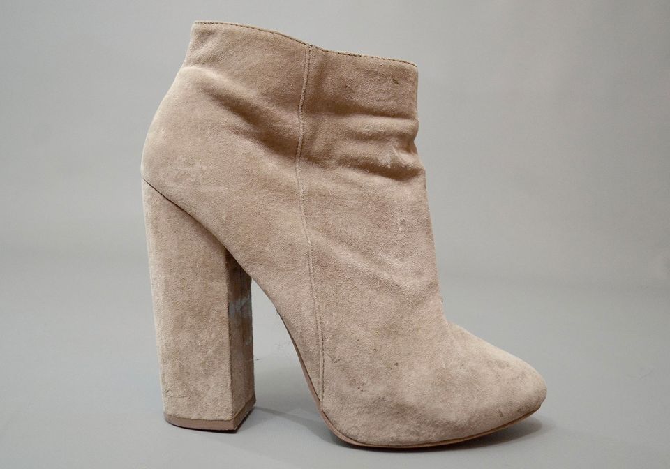 Asos Echt Wildleder Stiefel Ankle Boots Blockabsatz High Heel 40 in Leipzig