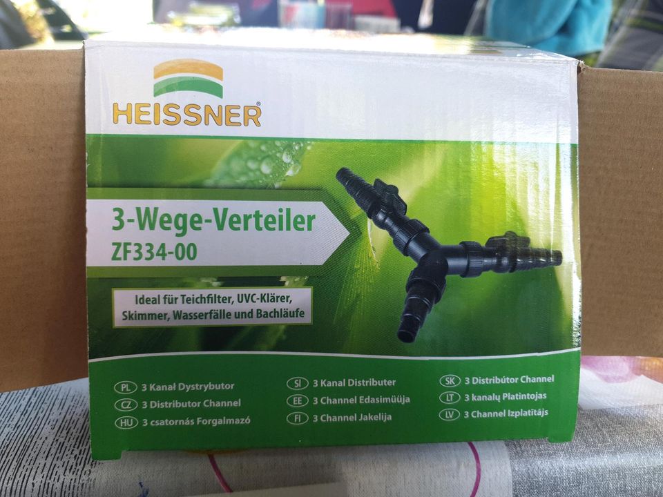 Heissner 3 wege verteiler Teich Pool skimmer.. in NordrheinWestfalen