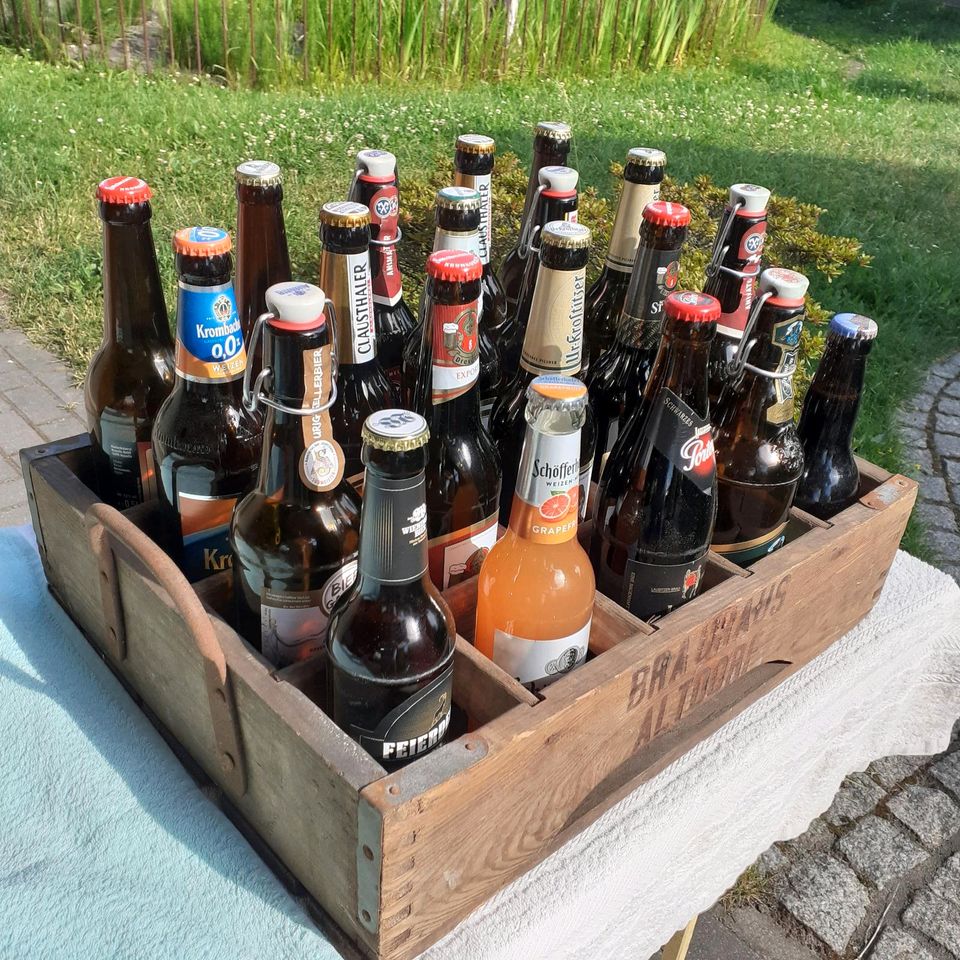 Bierkasten Holz, Deko für Grillecke, Hobbyraum in Spremberg