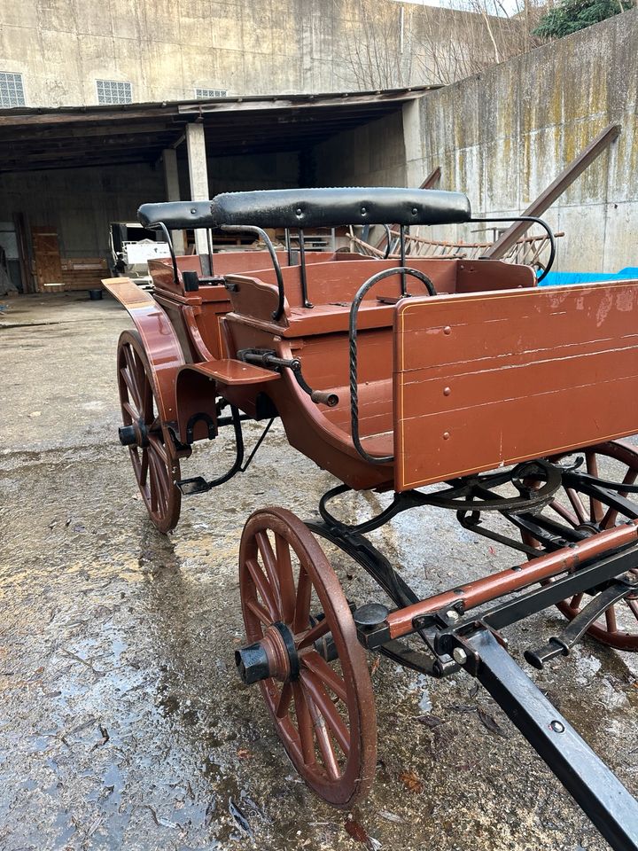 Jagdwagen Pferdekutsche Scheunenfund Kutsche Großpferde Antik in Marktzeuln