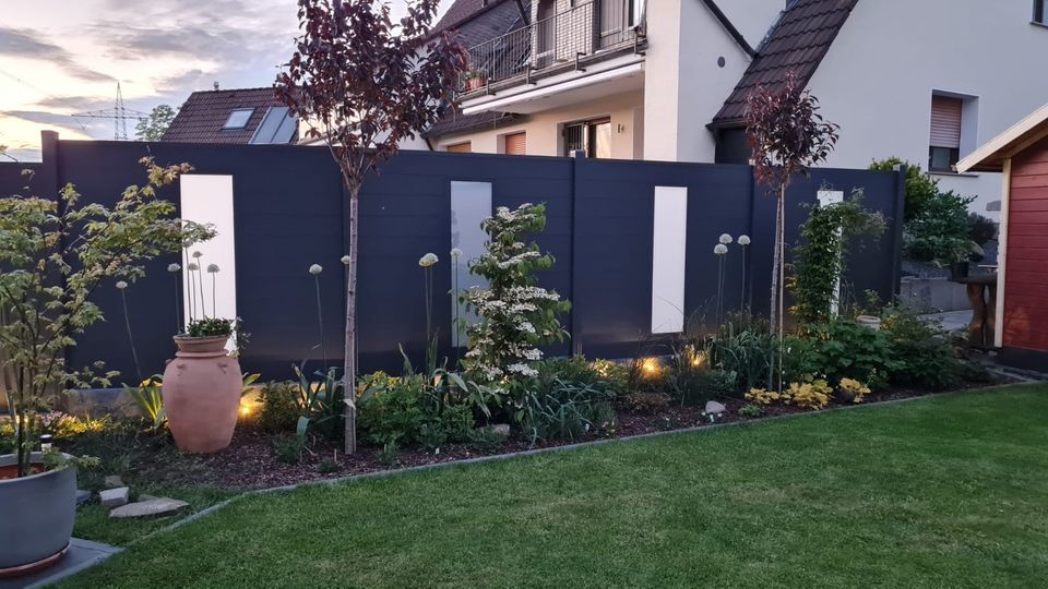 Alu Sichtschutzzaun Gartenzaun Aluzaun Gartentor Zaun Tor auf Maß in Stuttgart