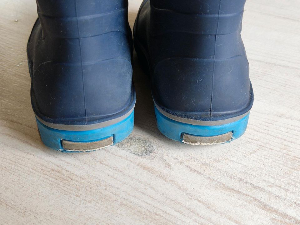 Bama Gummistiefel 24 Regenstiefel Junge Jungs blau Auto in Uhlstädt-Kirchhasel