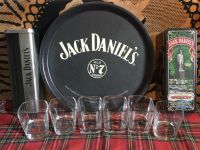 Jack Daniels Whiskey Konvolut Tablett,Dosen,Gläser Feldmoching-Hasenbergl - Feldmoching Vorschau