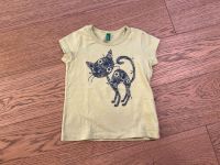 T-Shirt Benetton | Katze | Größe 80 Niedersachsen - Barum Vorschau