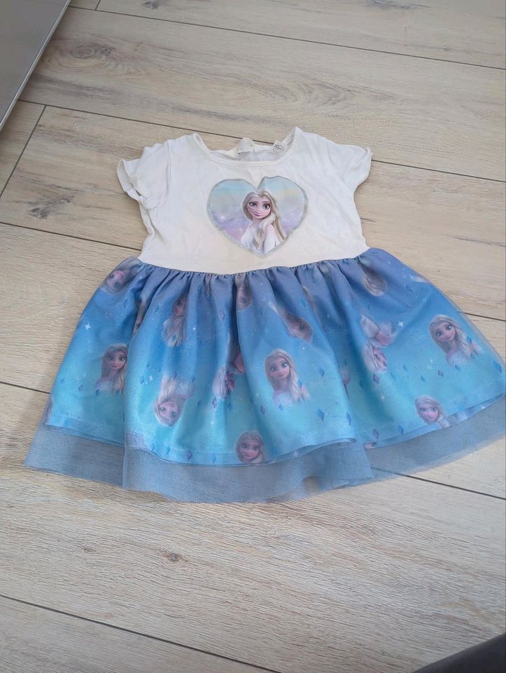 Sommerkleid Eiskönigin Frozen Elsa h&m Glitzer Größe 92 in Wolfenbüttel