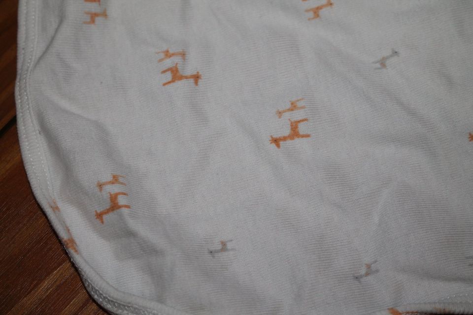 Carter´s USA Babydecke Giraffe Giraffen weiß orange in Mehlbek