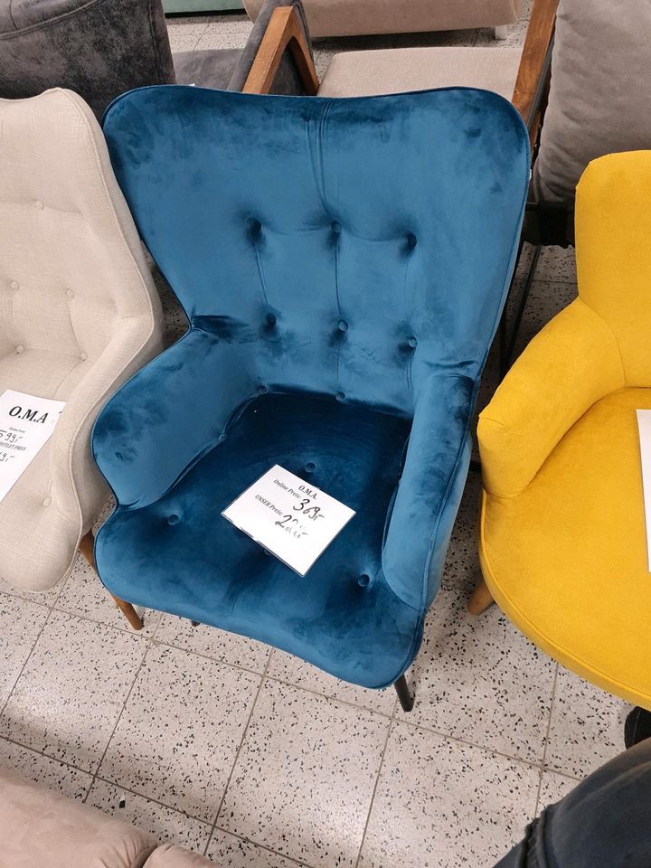 Sessel Ohrensessel Polstersessel Möbel UVP 369€ in Herbstein