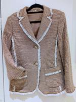 Blazer  Madeleine Boucle beige goldfarben-gemustert m. Fransen Bremen - Oberneuland Vorschau