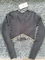 Zara Crop Pullover Mit schönen Strasssteinornamenten Bayern - Weichering Vorschau