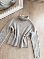 H&M Strickpulli Pullover Rollkragen Beige Braun Creme XS 34 S 36 Hessen - Schlitz Vorschau