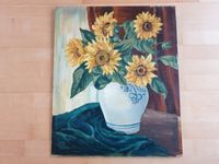 Ölgemälde Ölbild "Sonnenblumen in einer Vase" signiert Niedersachsen - Katlenburg-Lindau Vorschau