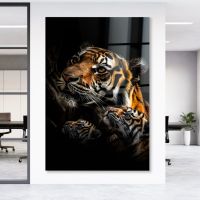 Tiger Familie ,Premium Wandbild, Acrylglas, Poster, Leinwand Deko Stuttgart - Stuttgart-Ost Vorschau