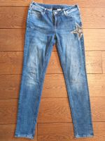 Jeans BC blau mit Glitzer Größe 38 wie neu Hessen - Jossgrund Vorschau