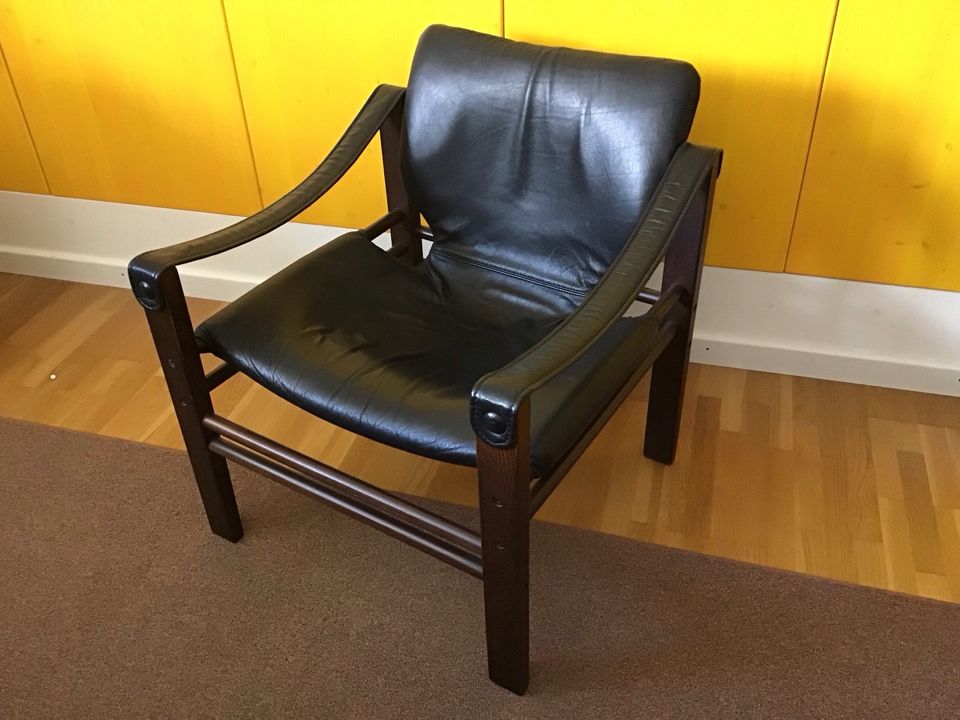 Sessel, easy Chair, Safari Chair, midcentury, 70er, 60er in Amtzell