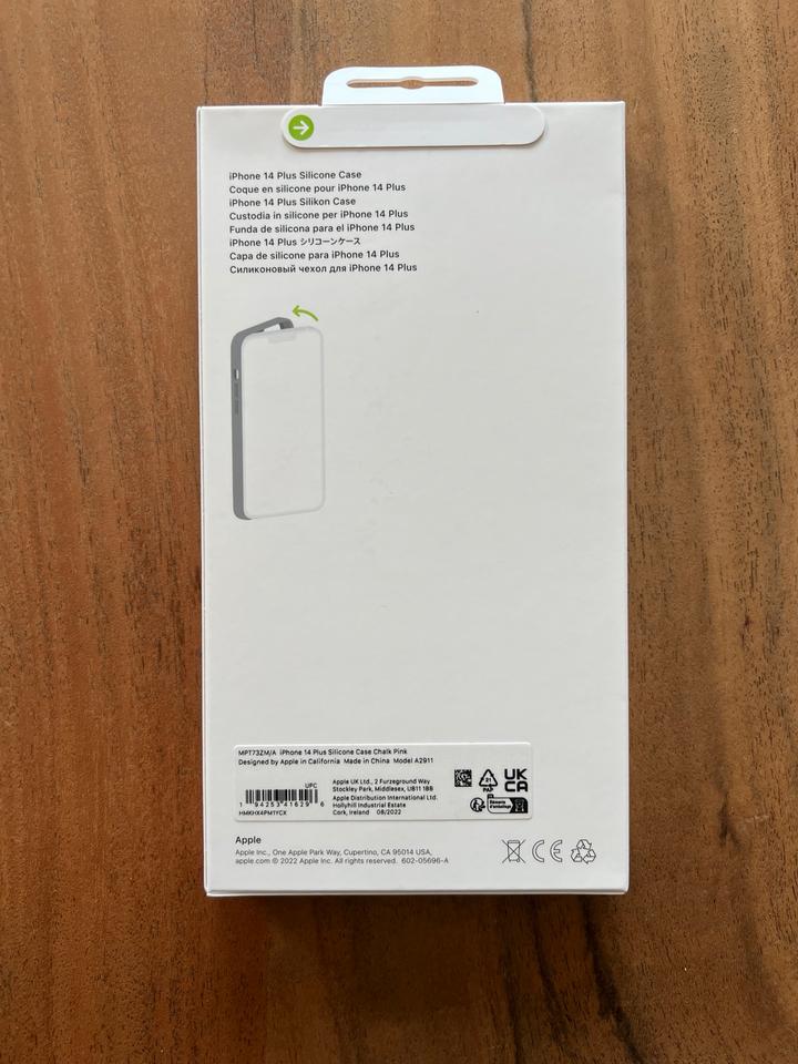 NEU-Original Silikon Magsafe Hülle iPhone 14 Plus + hellrosa in Burkhardtsdorf