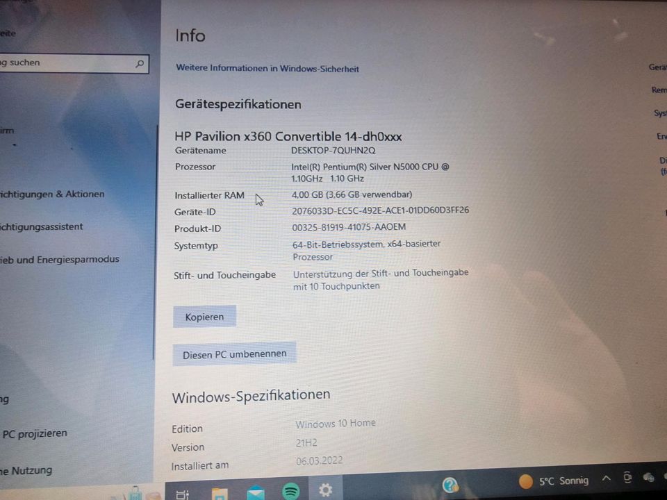 HP pavilion x360 Notebook in Steinbach