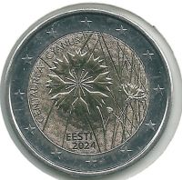 Estland 2 Euro 2024 Die Kornblume (Bankfrisch) Rheinland-Pfalz - Bitburg Vorschau