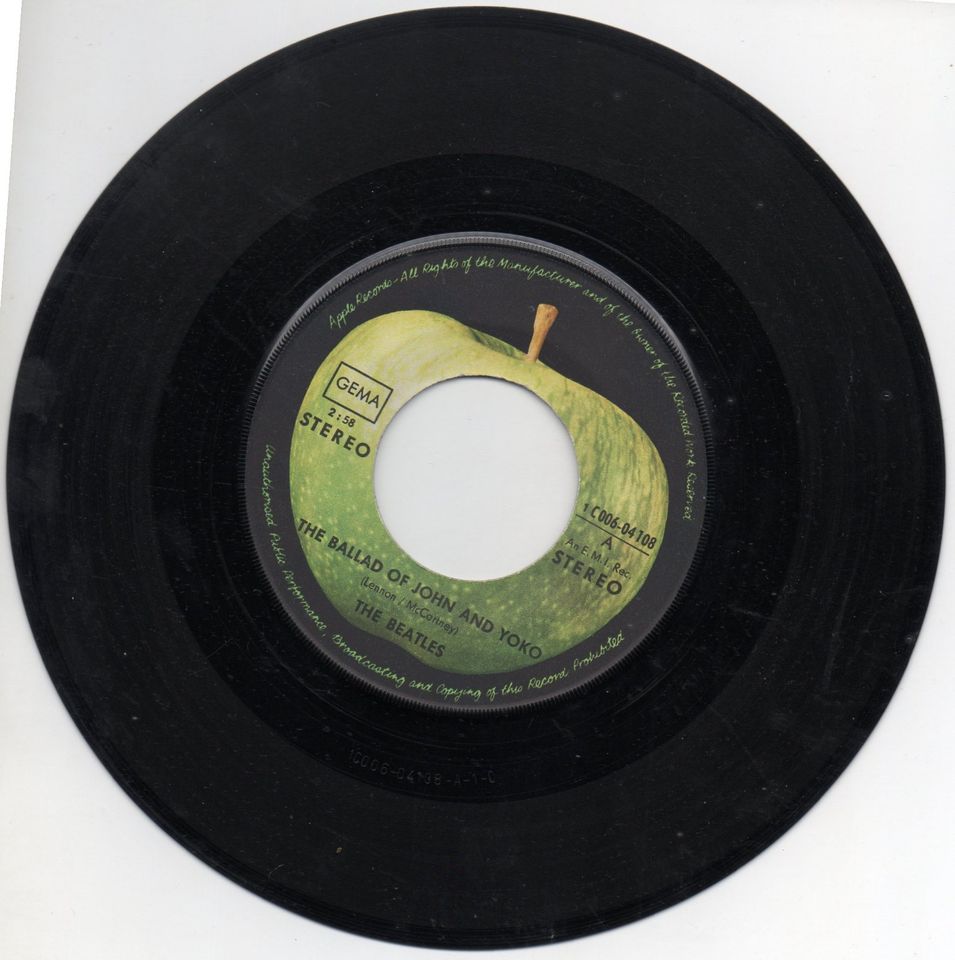 The Beatles - The Ballad Of John And Yoko, Vinyl Single 7" in Bremerhaven