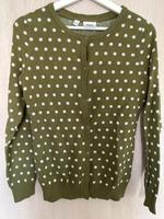 Strickjacke Bonprix Gr. 32/34 grün mit Punkten Bayern - Hohenfurch Vorschau