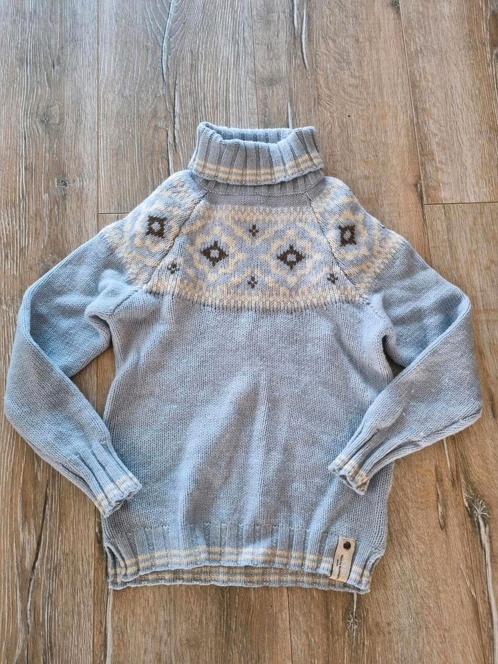 Hellblauer Pullover 100 % Wolle  (Merino) Devold, 12 Jahre in Pforzheim