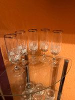 5 Sektgläser / Sektglas mit Muster in weiß Hessen - Hanau Vorschau