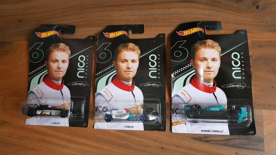 Nico Rosberg Winning Racer Hotwheels in Berlin