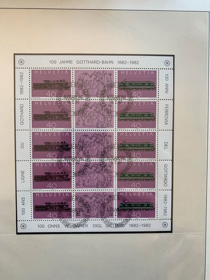 Briefmarken Europäische Blocks aus 1982 in Ötigheim