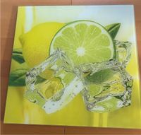 Wandbild, Glasbild Zitrone/Limette 50cm x 50cm Brandenburg - Bernau Vorschau