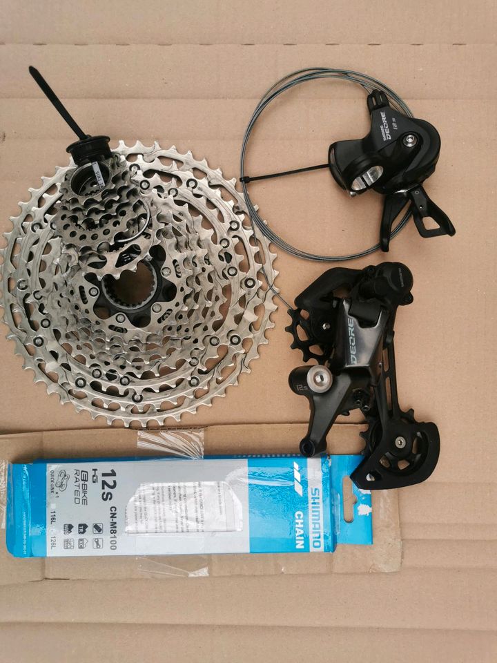 Shimano 12 speed 12 fach schaltwerk trigger Kassette Kette rad in Bad Hönningen