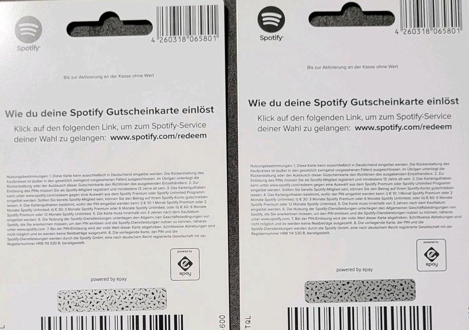 Spotify Gutscheinkarte in Stuttgart