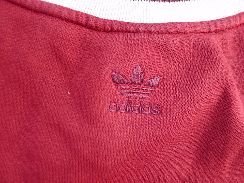 ADIDAS Old School Damen Pullover Kastanien-rot 40 in Herten