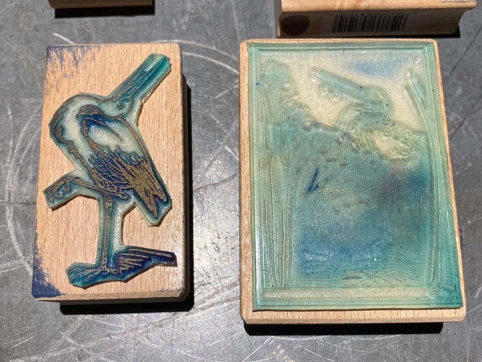 5x Stempel Störche Weißstörche Storch Weißstorch Hebamme Geburt in Willstätt