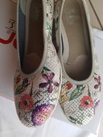 Rieker Leder Ballerinas weiß glitzer Blumen floral, Gr.41 Neuw Saarbrücken - St Johann Vorschau