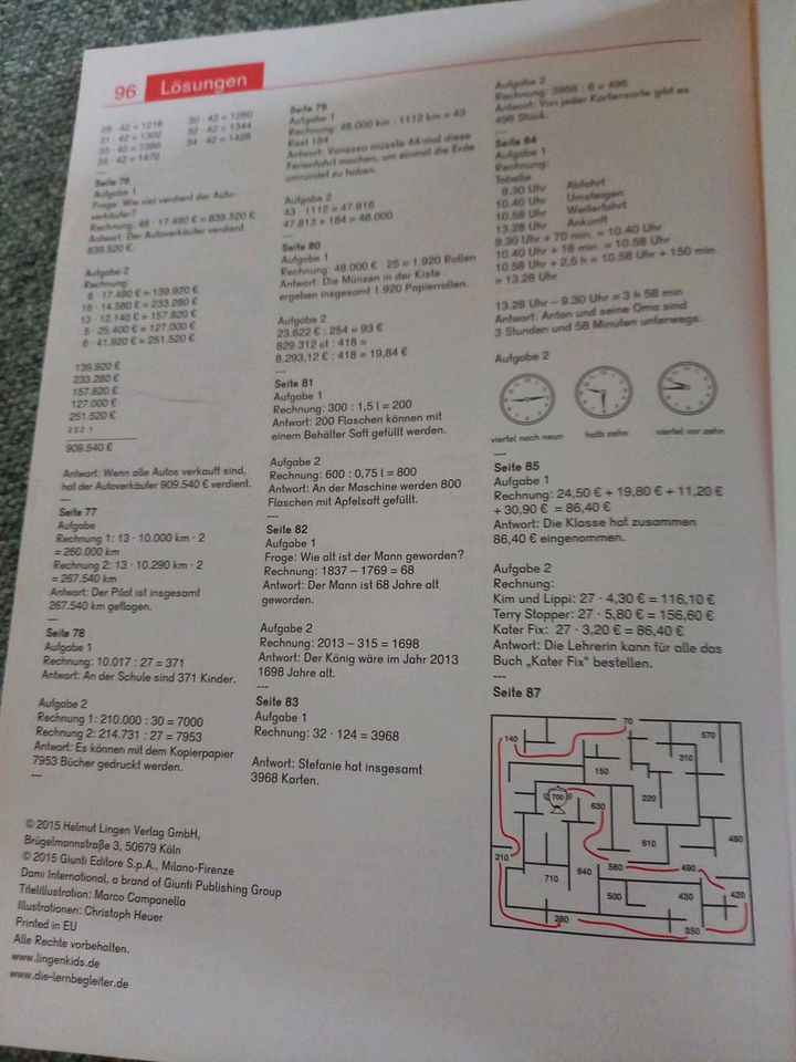 Sach und Texteingaben verstehen rechnen lösen 3 - 4 Klasse Mathe in Tauberbischofsheim