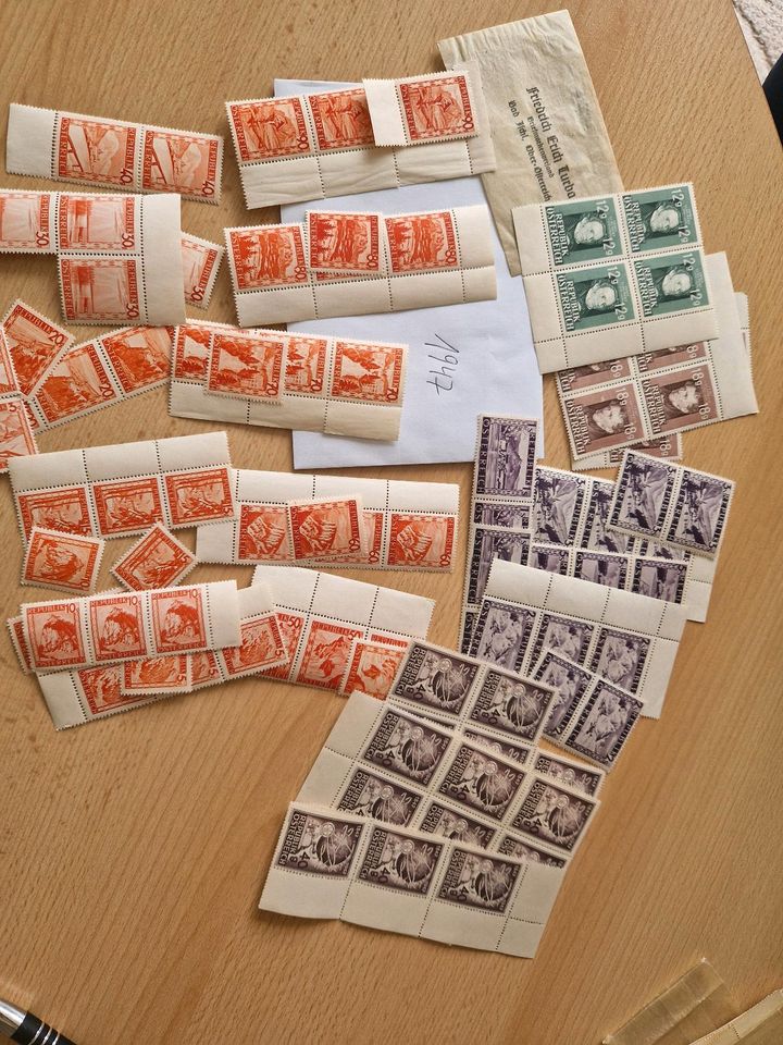 Briefmarken Österreich 1947 in Rostock