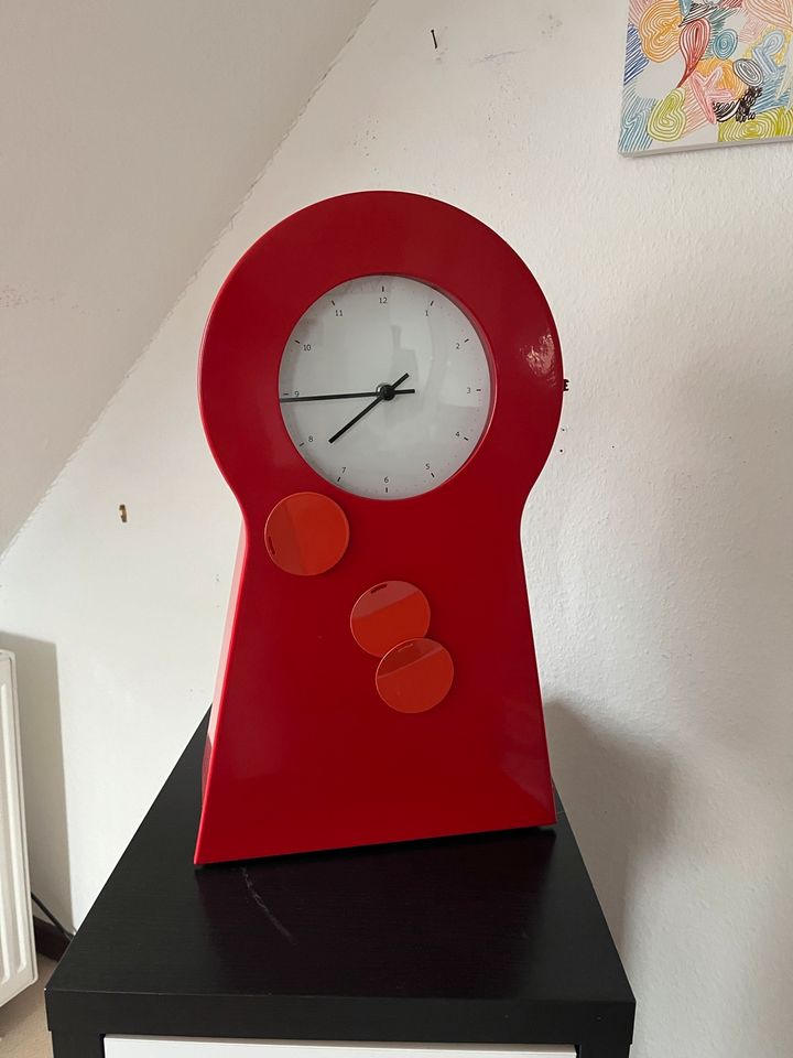 Ikea Standuhr Uhr Rot in Werne