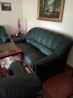 Sofa 3 2 1...Leder grün...nur Abholung Saarland - Saarlouis Vorschau