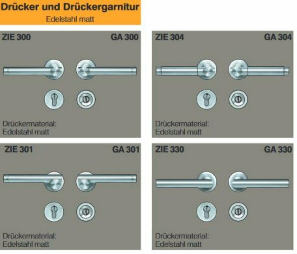 FINGERSCAN Aluminiumtür Hauseingangstür Haustür INOTHERM in Moers