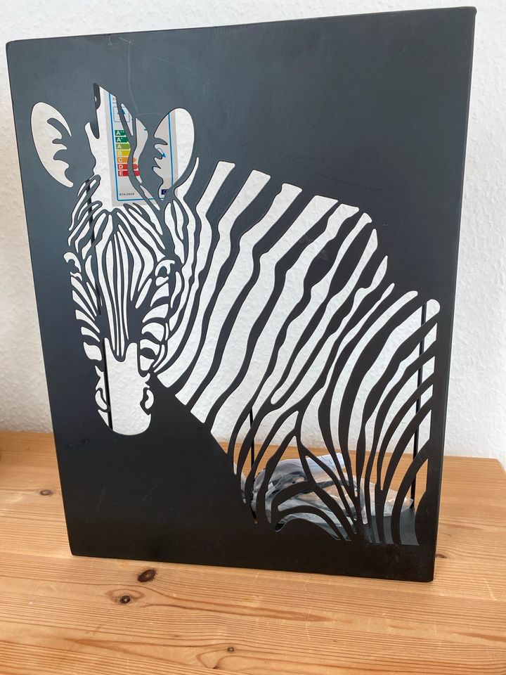 Zebra Wandlampe NEU in Hille