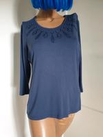 Shirt 3/4-Arm Gr. S, 36/38, blau, Strass-Dekor, Helena Vera Bayern - Landshut Vorschau