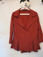 Neu Marimekko Ritva Falla Jacke Blazer Schößchen gestreift rot Hessen - Weilrod  Vorschau