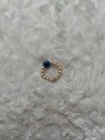 Ring mit weißen Perlen und Evil Eye handmade Hessen - Dietzenbach Vorschau