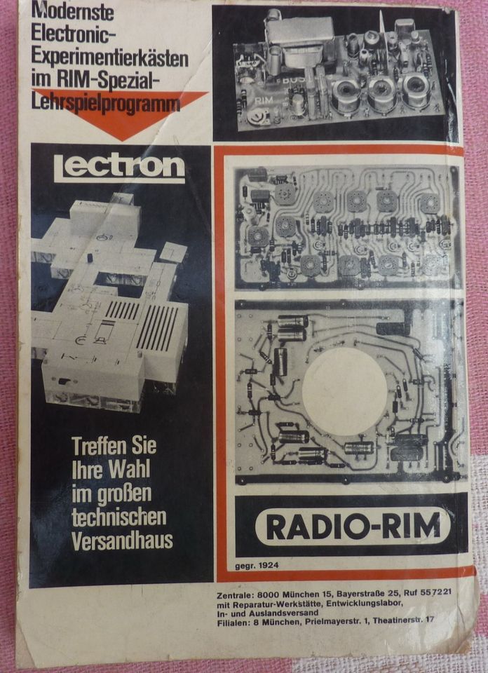 Radio Rim Katalog 1967 in Viechtach