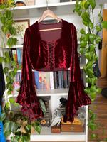Bäres Mittelalter Schnürung Gothic Bluse Top vintage coquette y2k Mecklenburg-Vorpommern - Greifswald Vorschau