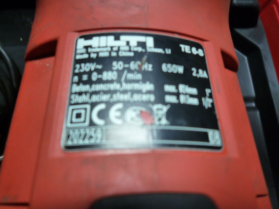 Hilti Bohrhammer TE 6 - S in Pfaffenhofen a. d. Glonn